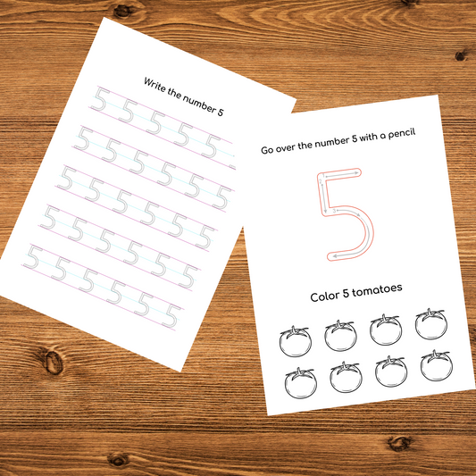 Alphabet & Number Worksheets for Kids (+200 Pages PDF Download)
