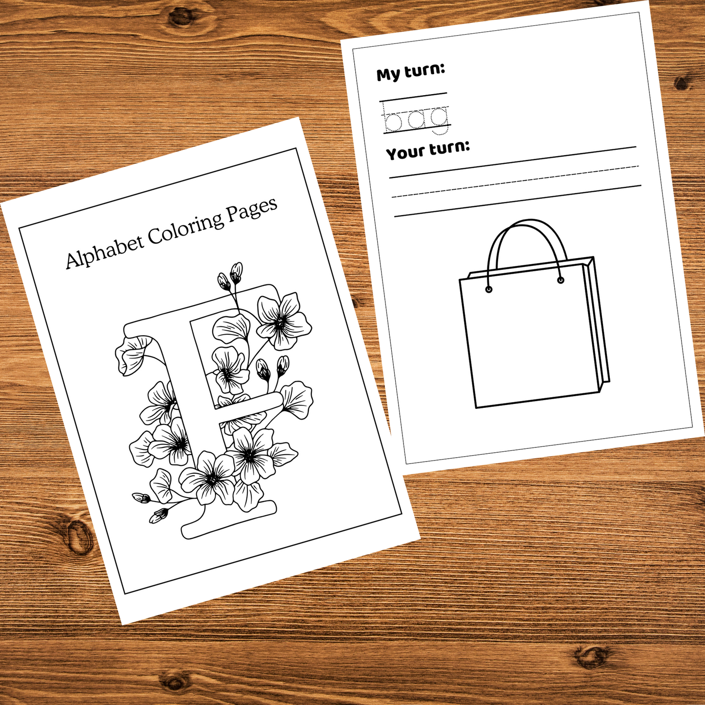 Alphabet & Number Worksheets for Kids (+200 Pages PDF Download)