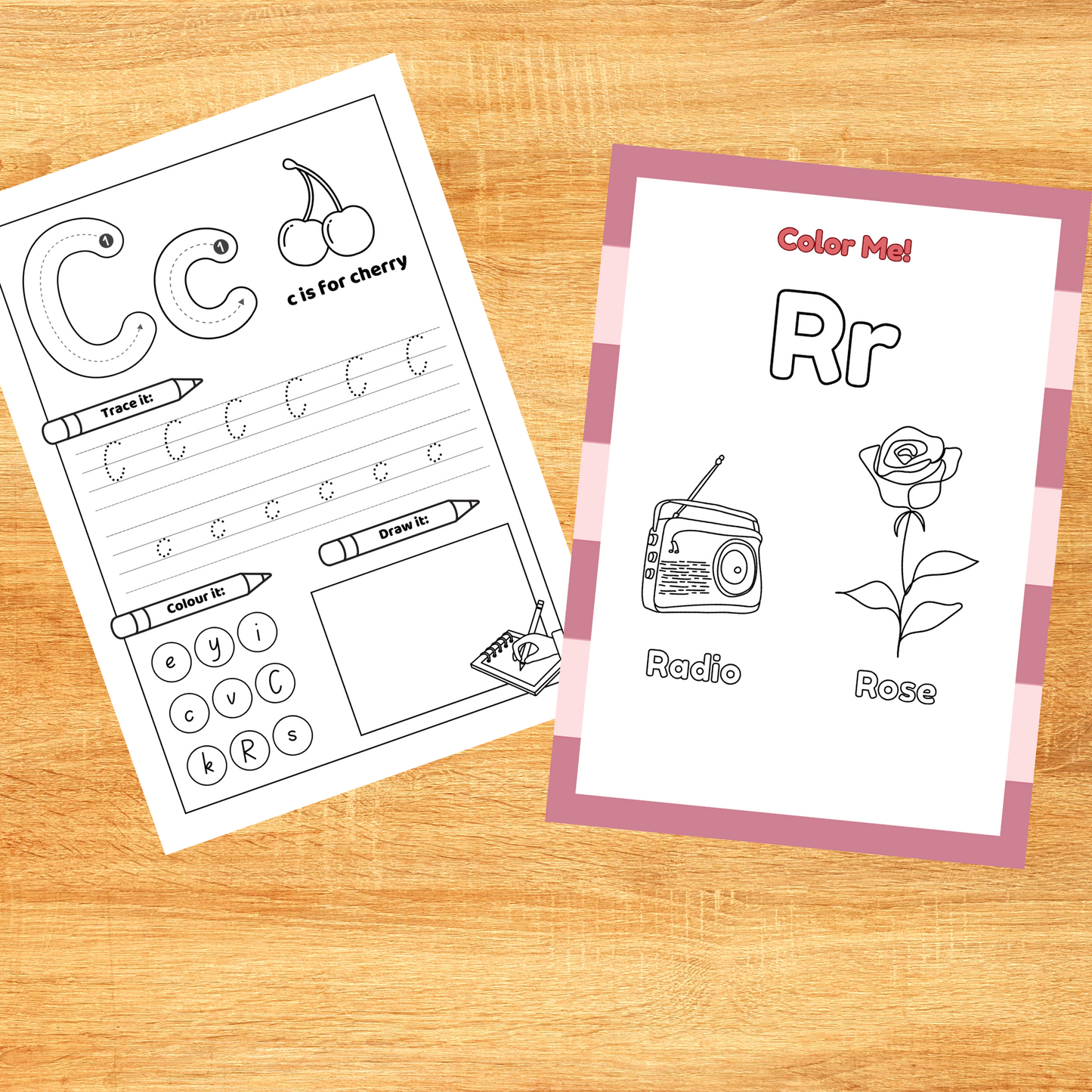 Alphabet & Number Worksheets for Kids (+200 Pages PDF Download)
